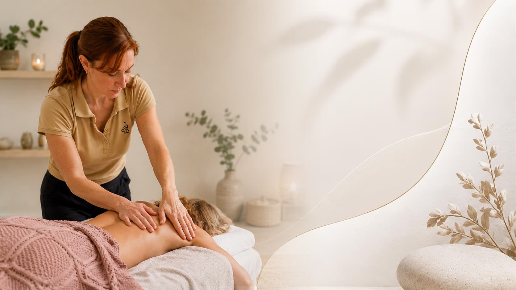 Séance de massage au cabinet K'Zen Thérapies